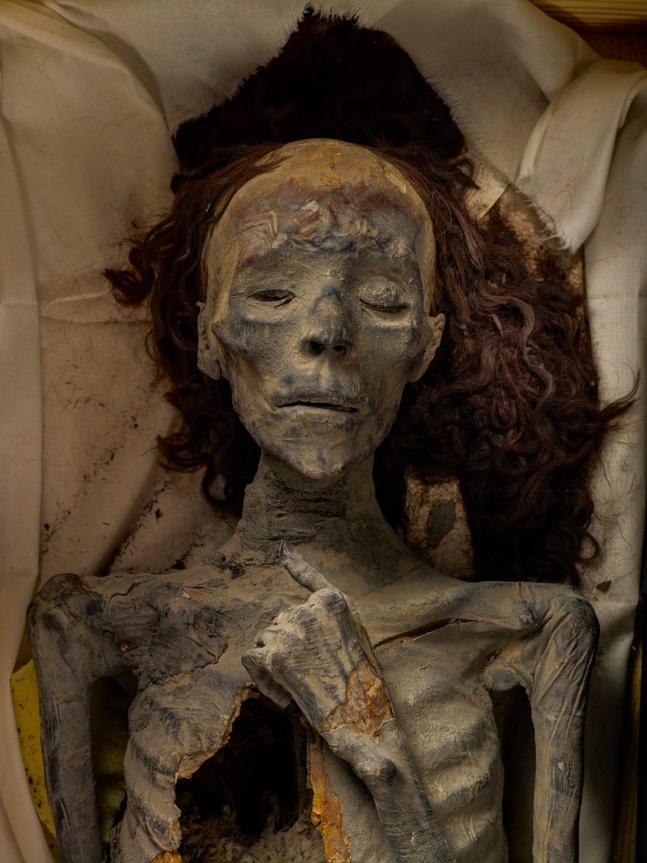 Mummy of Tiye, Amenhotep III’s wife and Tut’s grandmother. 18th Dynasty; New Kingdom, 2005 by Kenneth Garrett