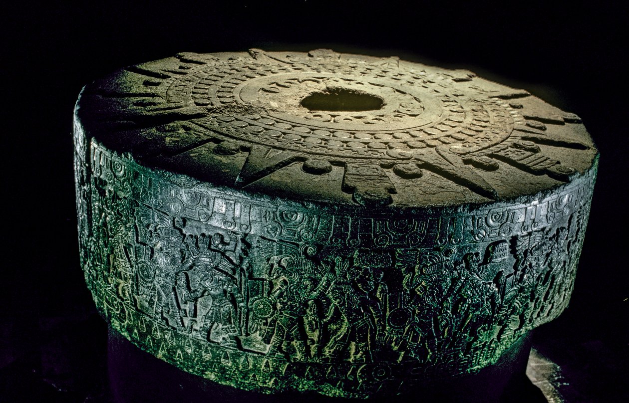 Tenochtitlan, Templo Mayor, Aztec, Mexico, Mexico City, Great Temple of the Aztecs, 2010 by Kenneth Garrett