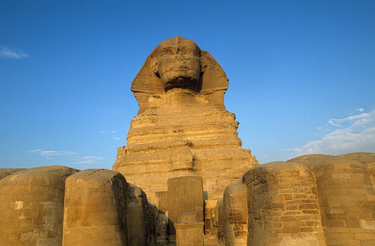 The Sphinx; Dream stele, Giza; Egypt by Kenneth Garrett