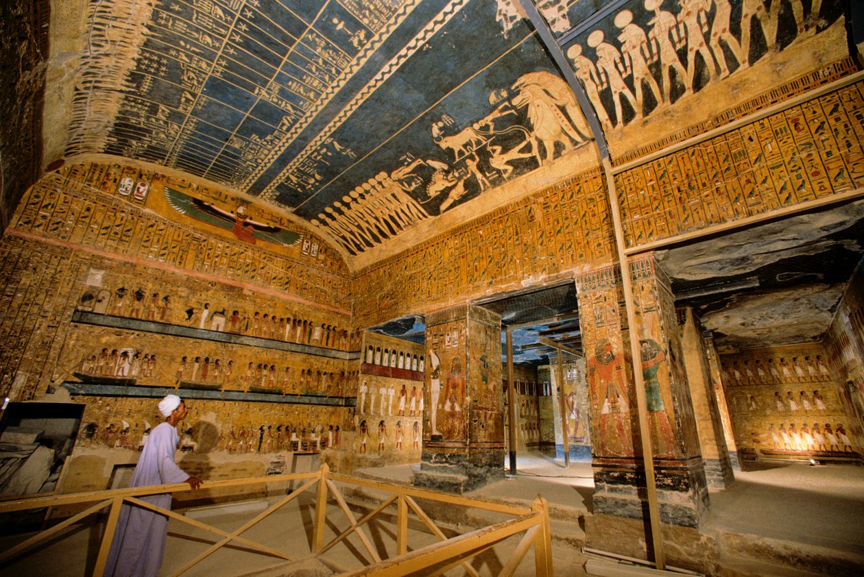 Tomb of Seti I, New Kingdom, Valley of the Kings, Egypt, Pharaoh, King, astronomical ceiling by Kenneth Garrett