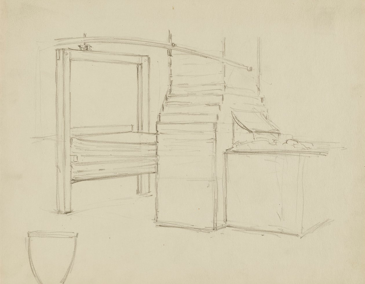 Iowa State Capitol Rotunda (Manufactures, study for panel) by Kenyon Cox