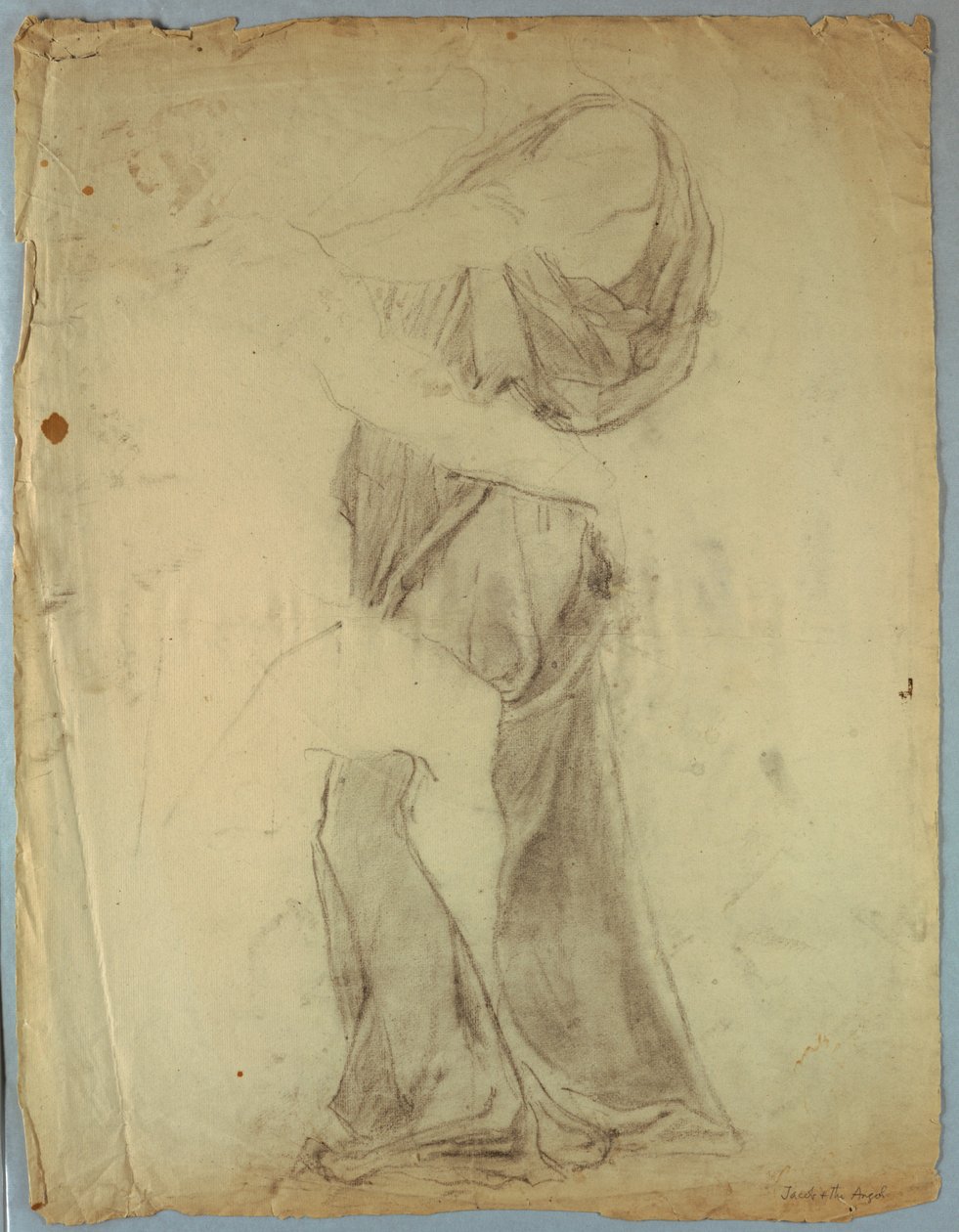 Drapery Study for "Jacob Wrestling with the Angel" by Kenyon Cox