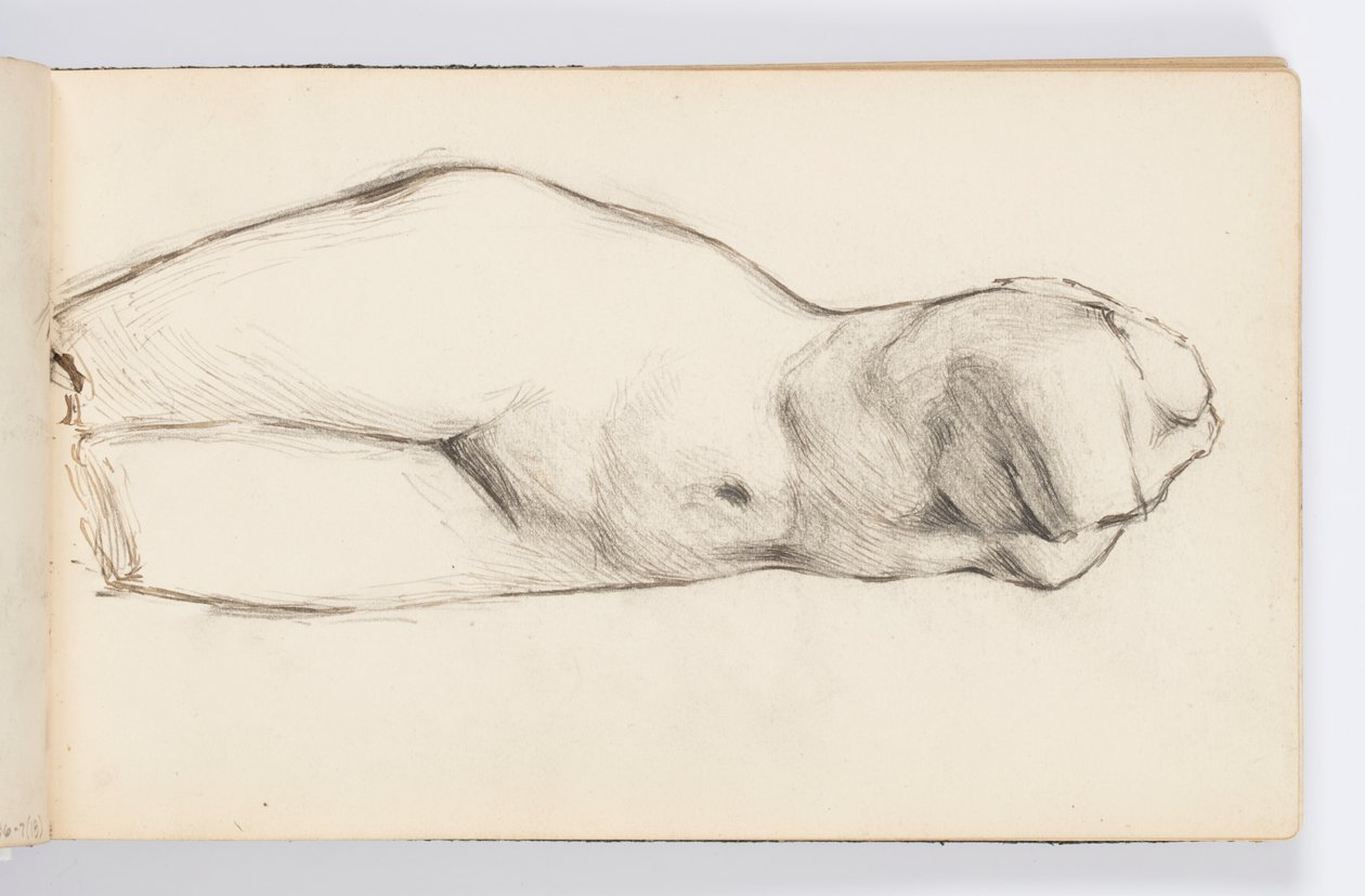 Sketchbook Page: Classical Statue by Kenyon Cox
