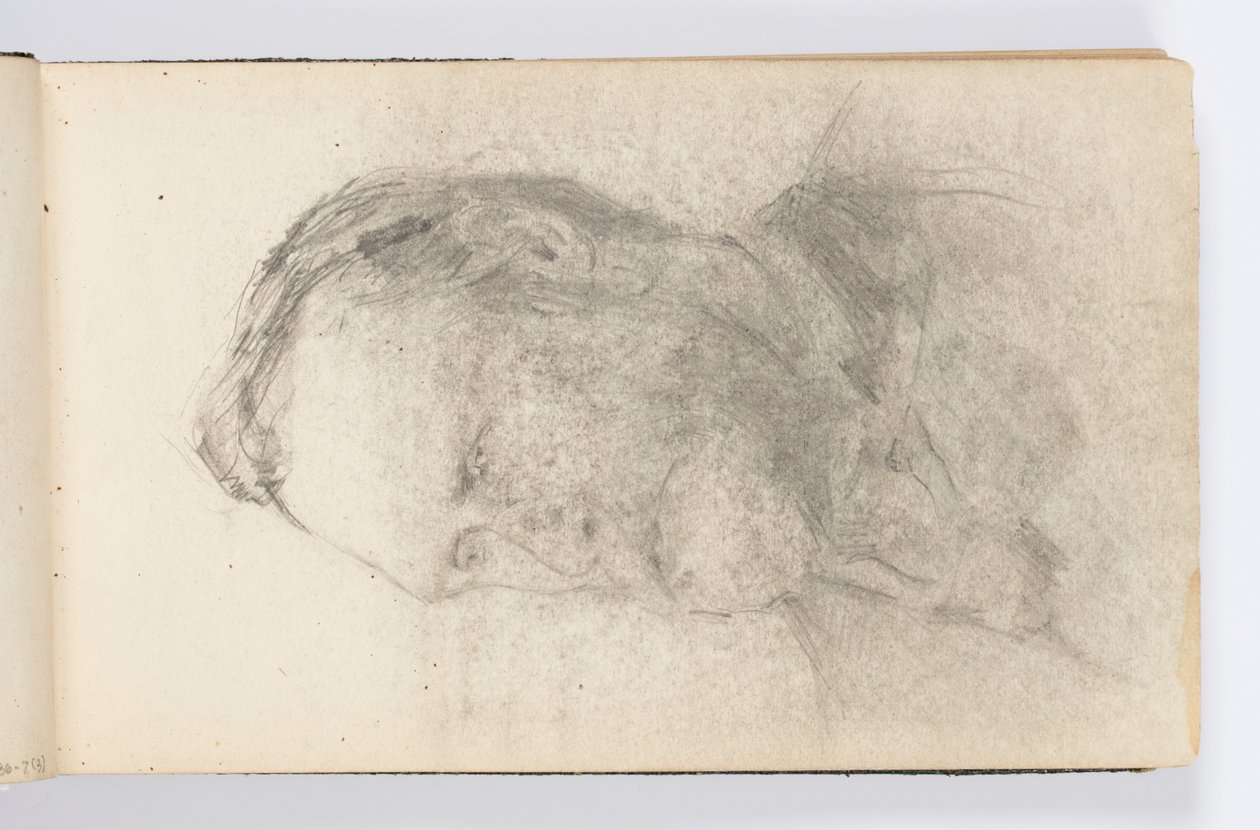 Sketchbook Page: Portrait of Man with Beard by Kenyon Cox