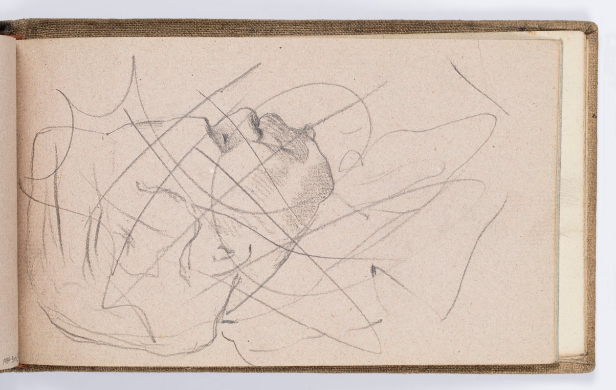 Sketchbook Page: Portrait of a Man by Kenyon Cox