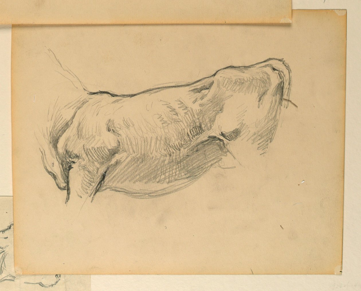 Study for "Herding," "The Progress of Civilization: Hunting, Herding, Agriculture," State Capitol, Des Moines, IA by Kenyon Cox