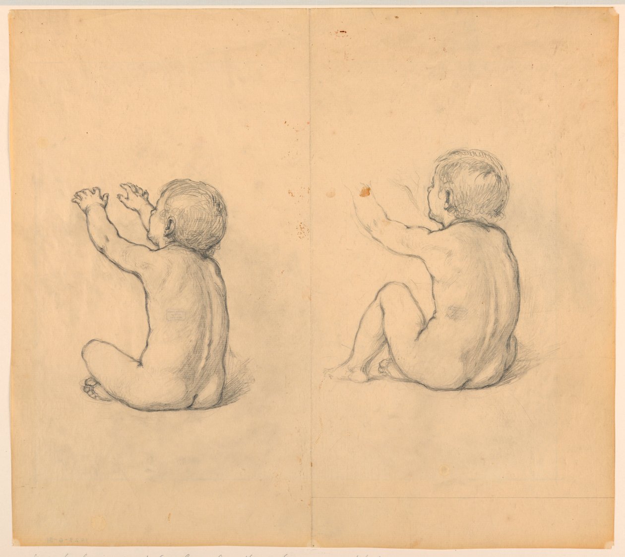 Study for "The Beneficence of the Law," Essex County Courthouse, Newark, NJ by Kenyon Cox