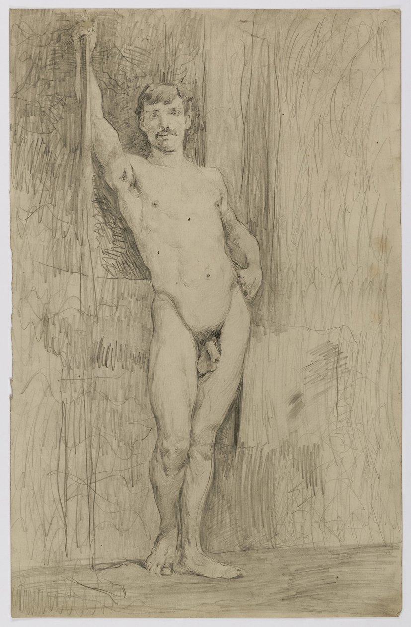 Study of Standing Male Nude by Kenyon Cox