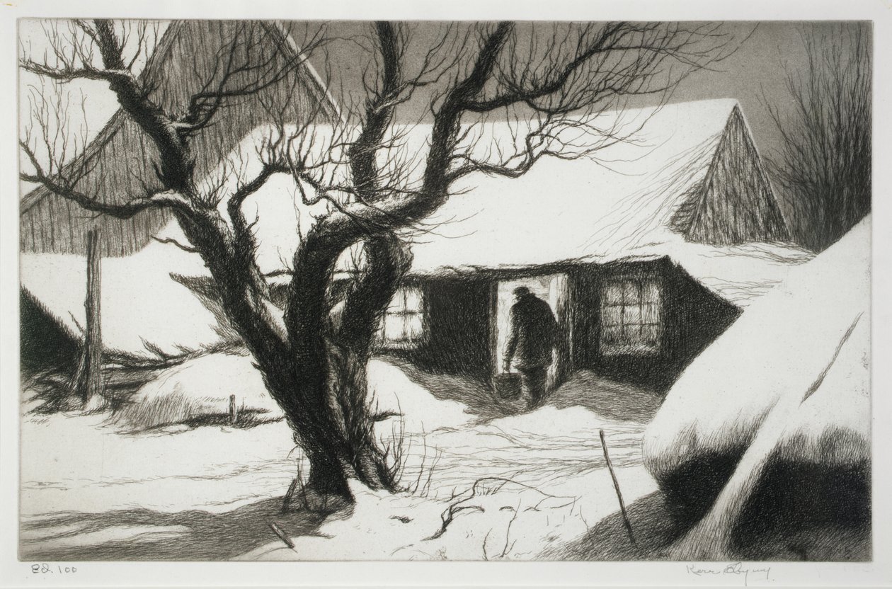 Cow Shed, Friendship, Maine by Kerr Eby