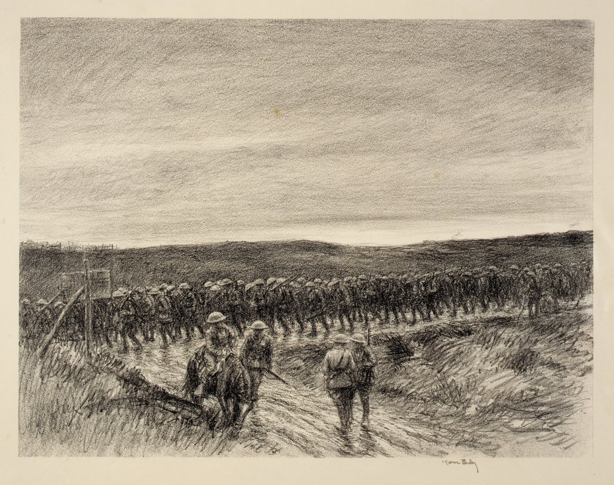 Infantry, Chateau Thierry by Kerr Eby