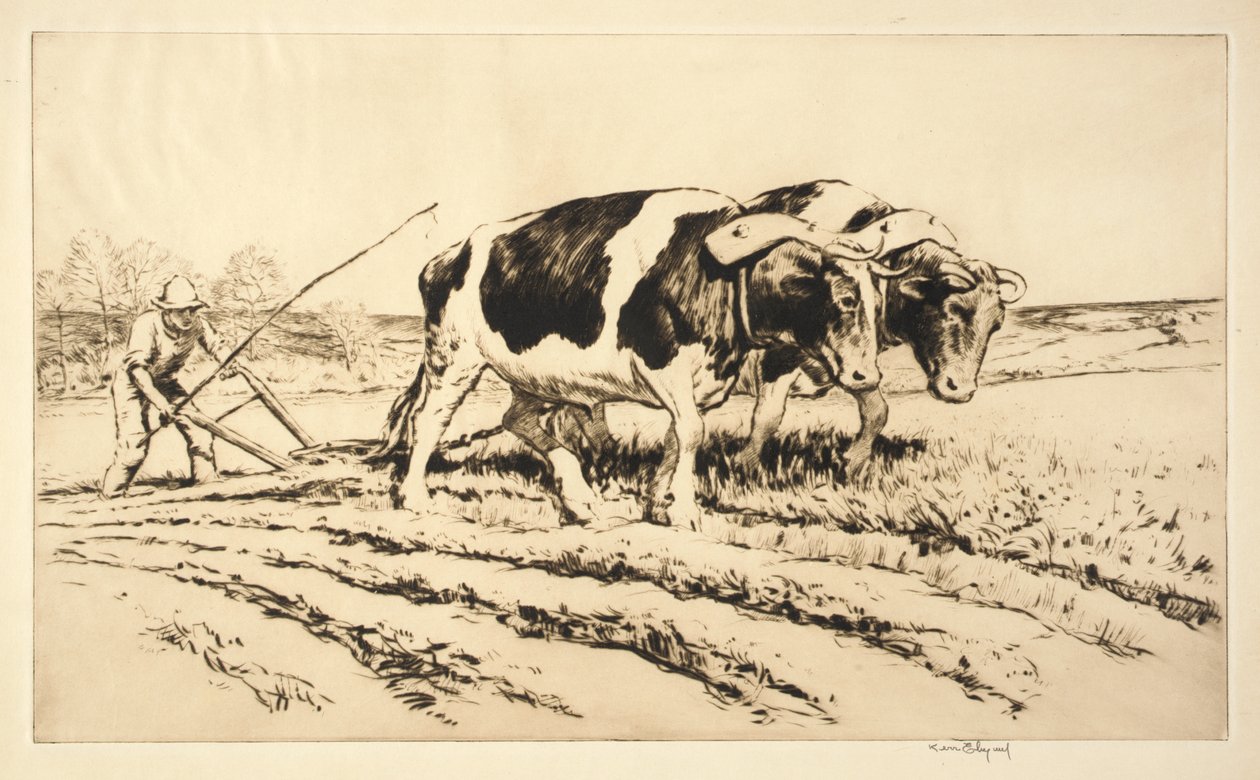 Spring Plowing by Kerr Eby