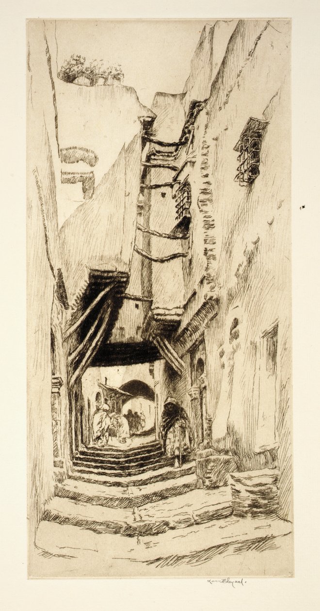 Steps and Doorways, Algiers by Kerr Eby