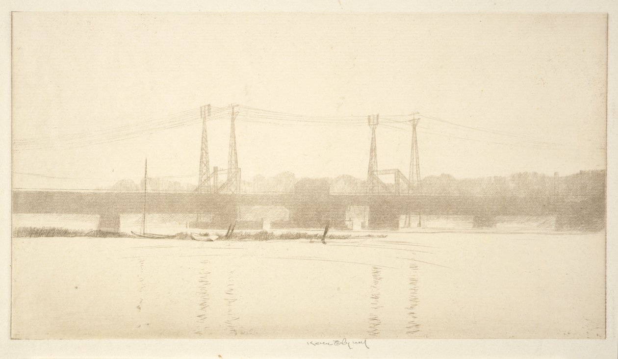 The Railroad Bridge by Kerr Eby