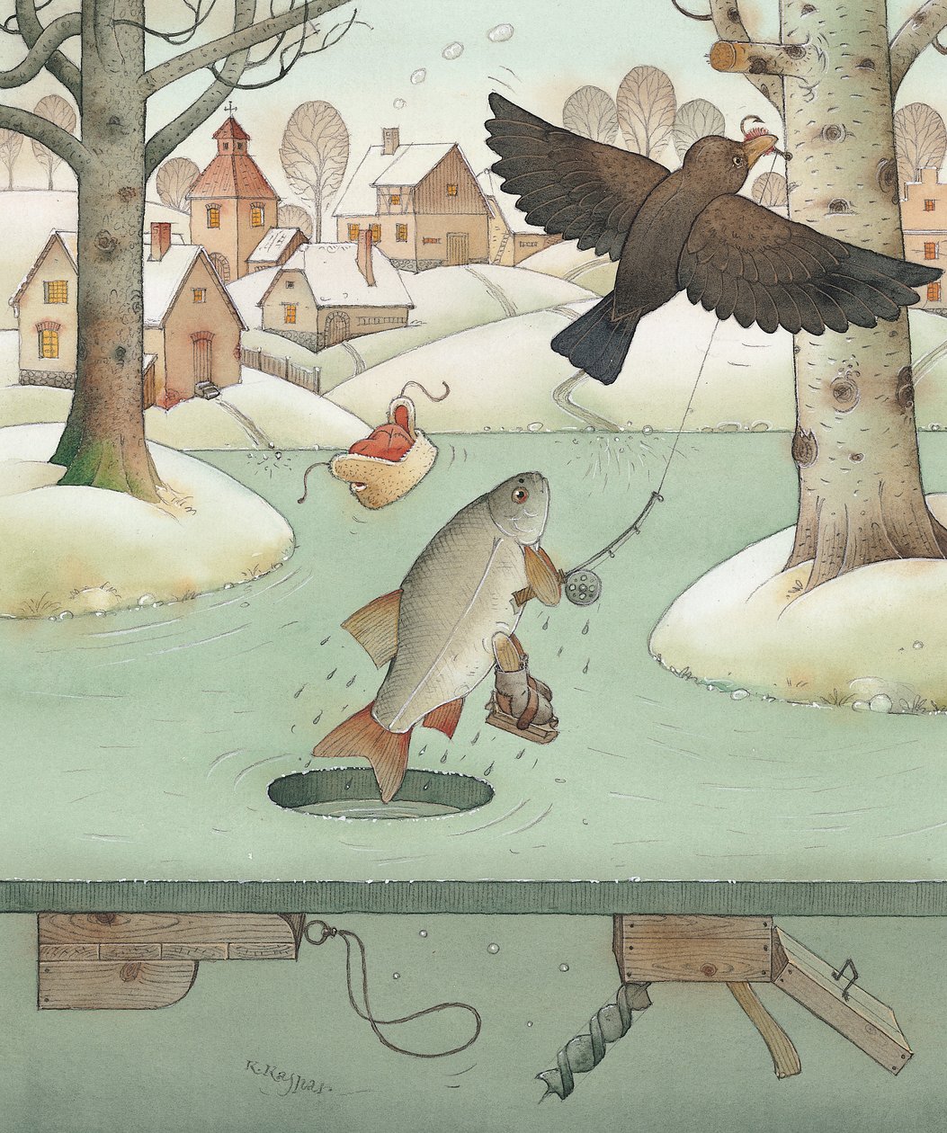 Fishing, 2003 by Kestutis Kasparavicius