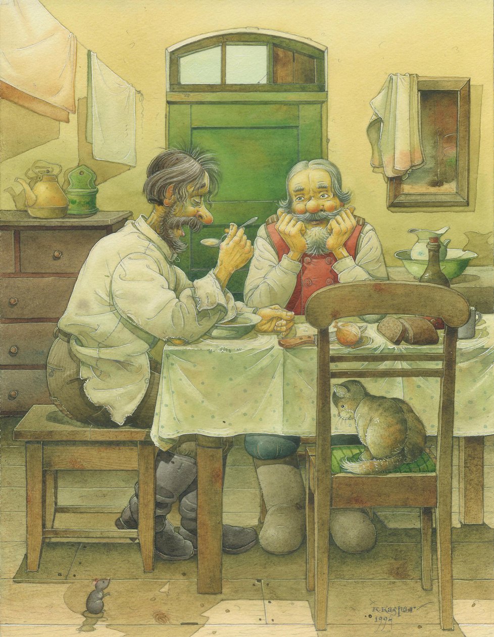 Russian Scene 06, 1994 by Kestutis Kasparavicius
