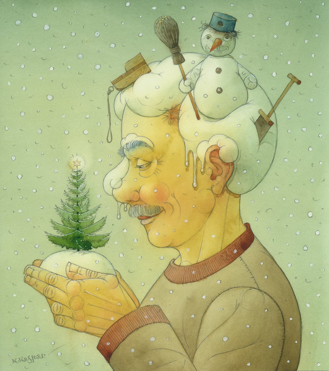 Snowy Winter, 2006 by Kestutis Kasparavicius