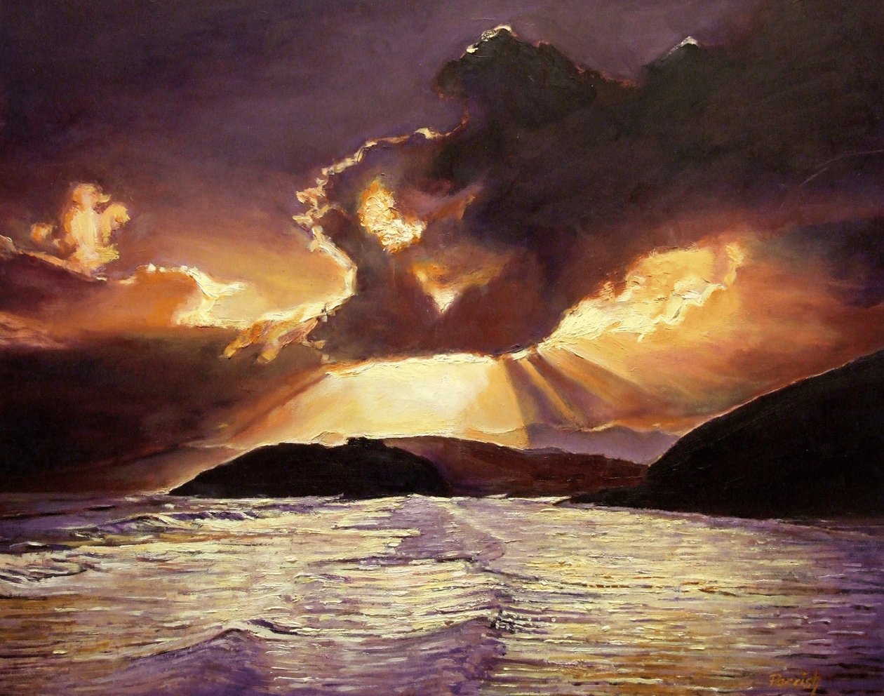 Here Comes the Storm by Kevin Guild of Railway Artist Parrish