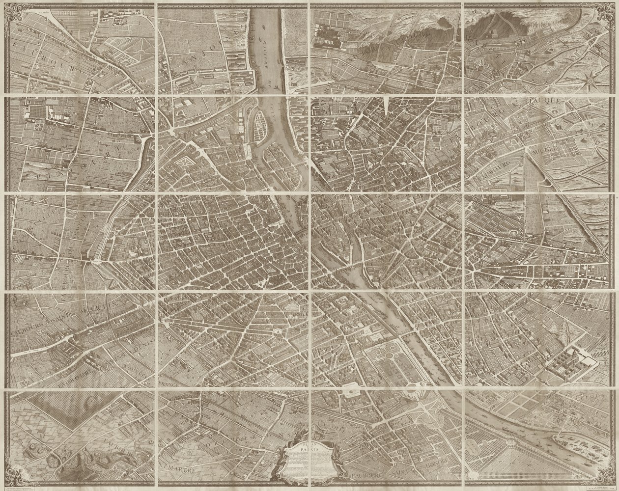 Plan of Paris by Kevin James Brown