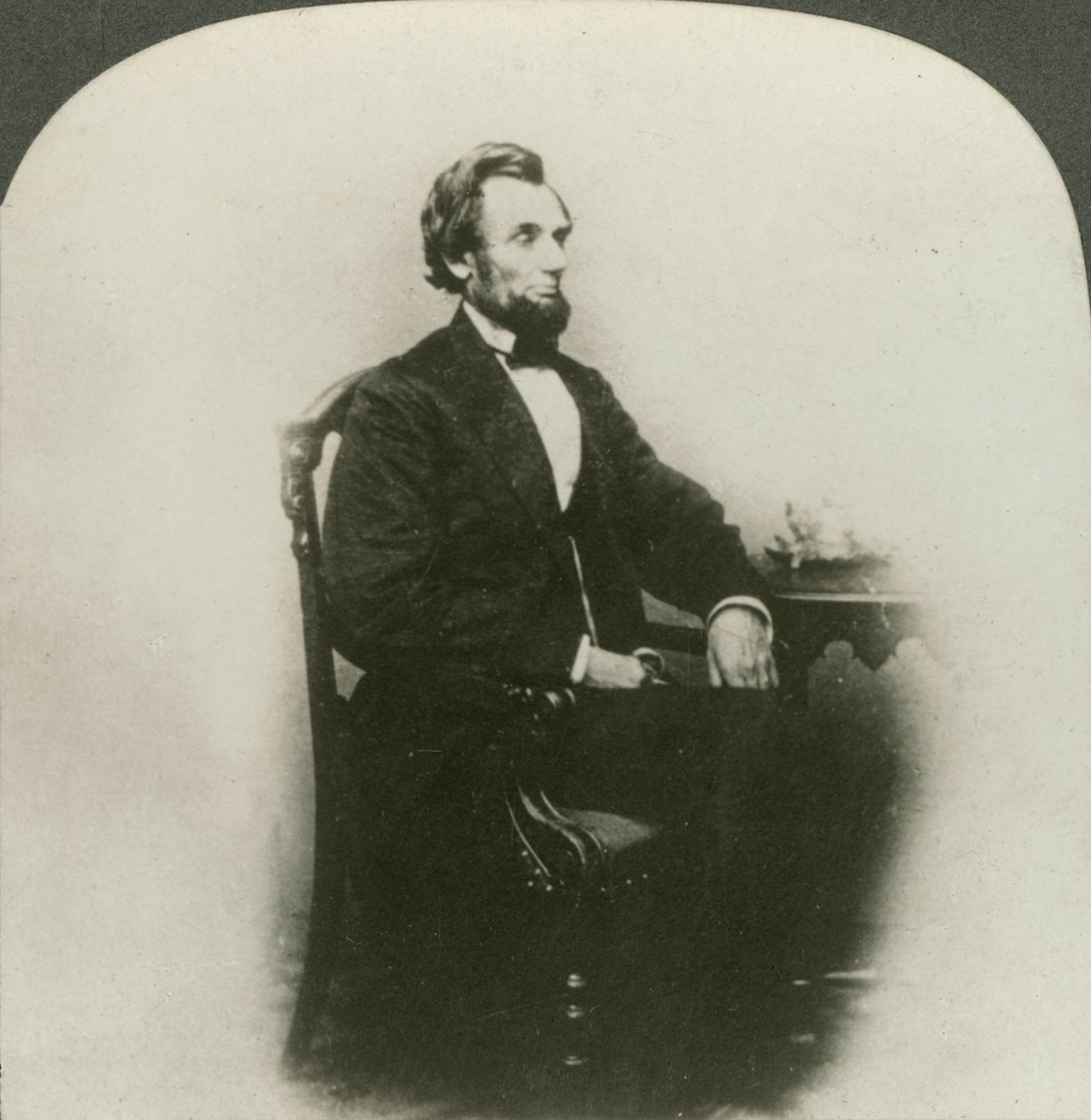 A Rare Old Three Dimensional Portrait of Abraham Lincoln (1809-65) by Keystone View Company