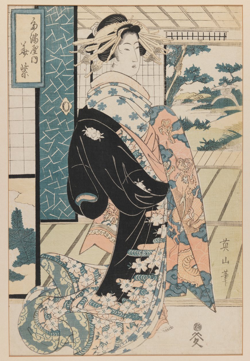 Bijin by Kikukawa Eizan
