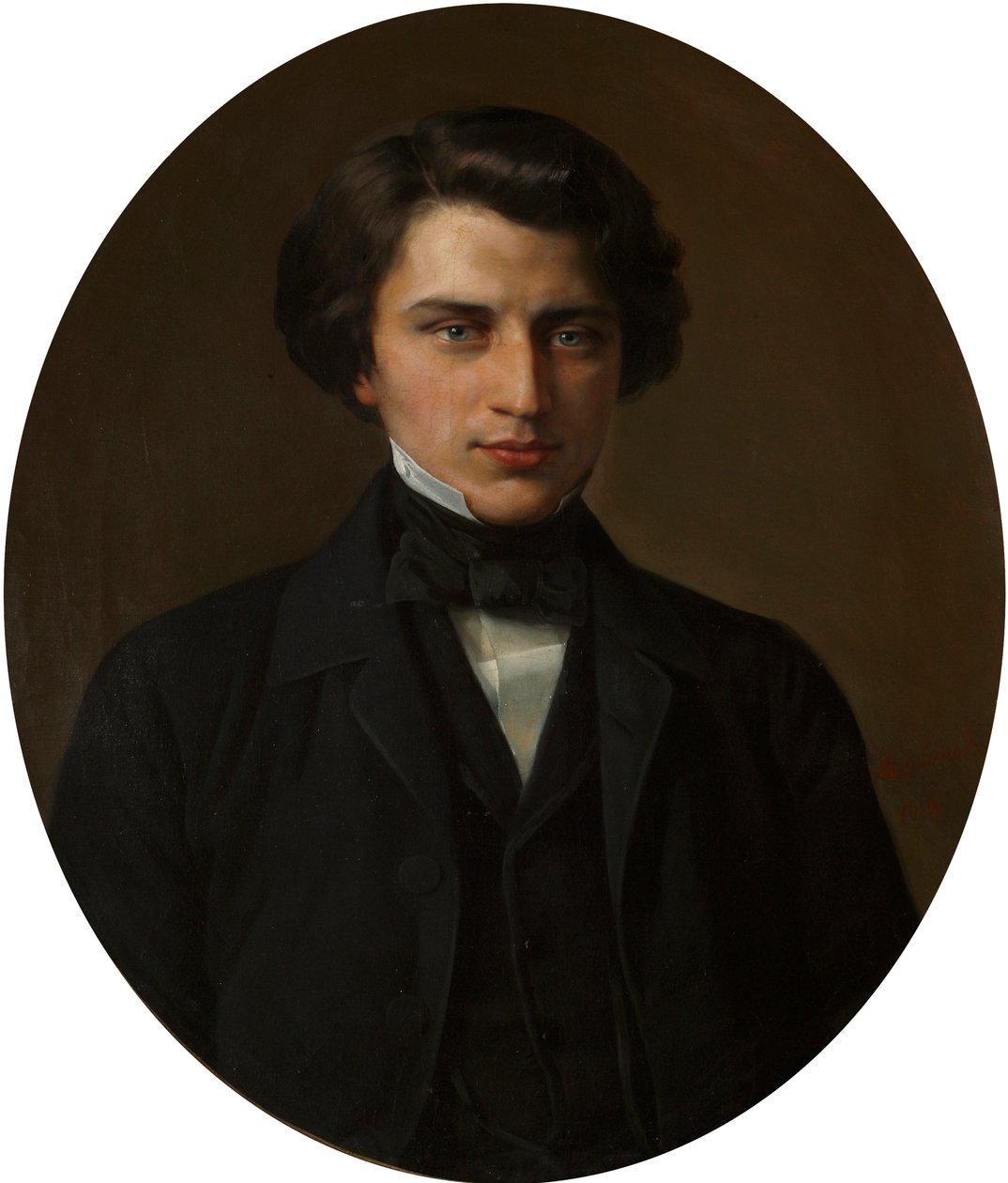 Portrait of the Poet Vladimir Zhemchuzhnikov, 1830-1884, 1854 by Kirill Antonovich Gorbunov