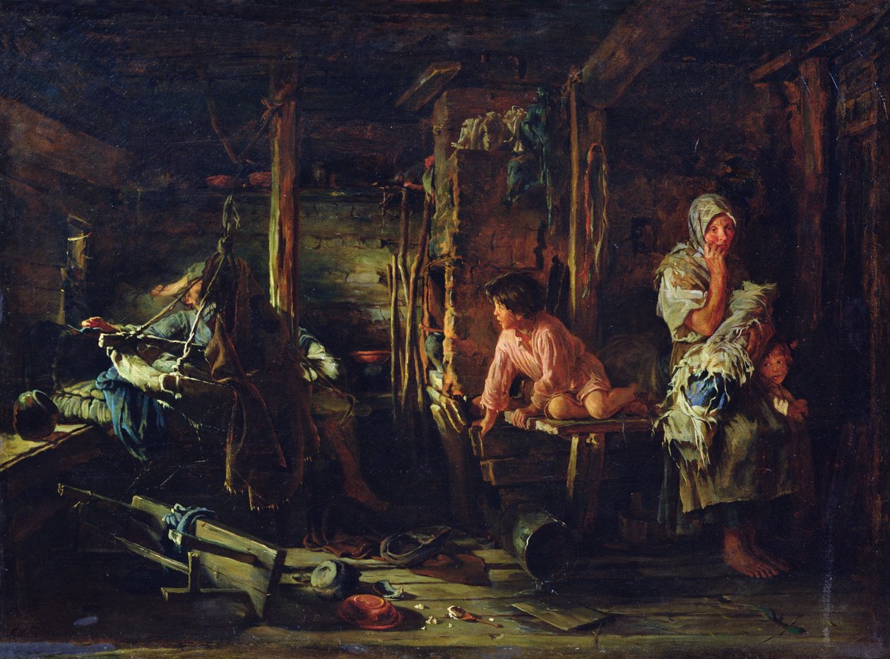 Drunk Husband by Kirill Vikentievich Lemoch
