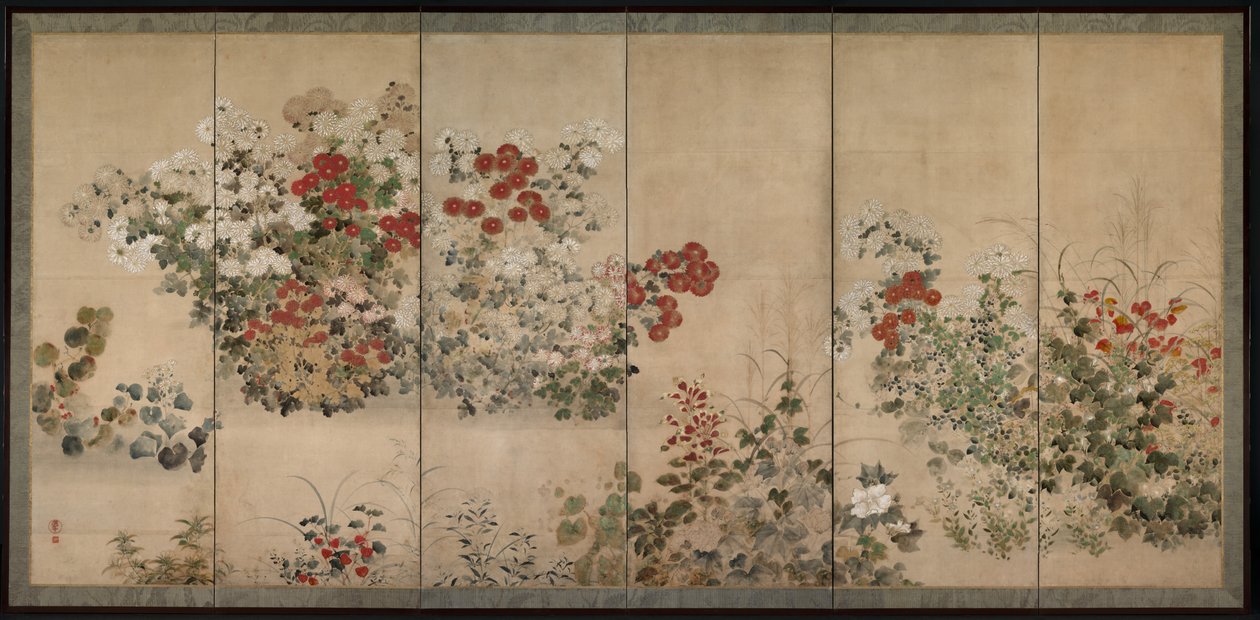 Flowers of the Four Seasons by Kitagawa Sosetsu
