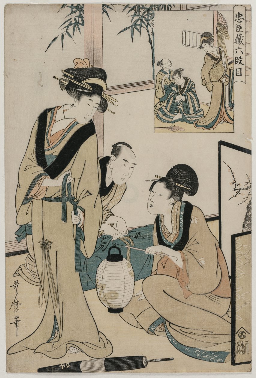 Chushingura: Act VI of The Storehouse of Loyalty by Kitagawa Utamaro