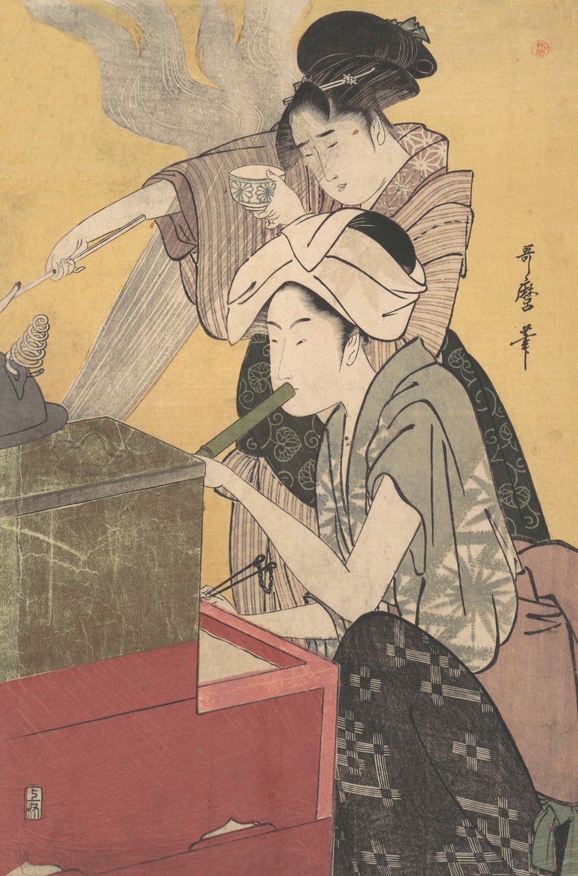In the Kitchen, ca. 1794-95 by Kitagawa Utamaro