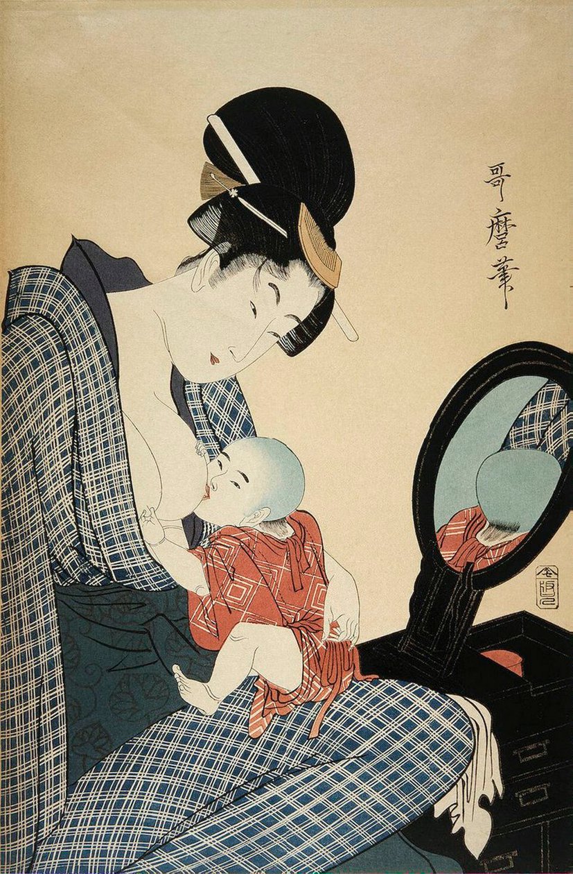 Mother and Child by Kitagawa Utamaro