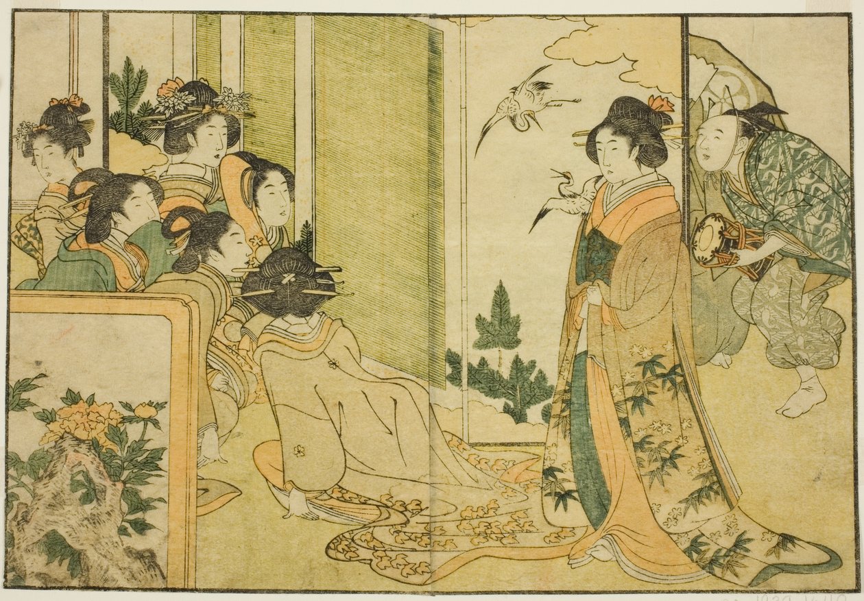 New Year Manzai Performance at a Feudal Lord
