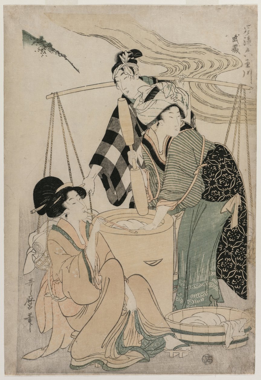Settsu Province from the series Fashionable Six Jewel Rivers by Kitagawa Utamaro