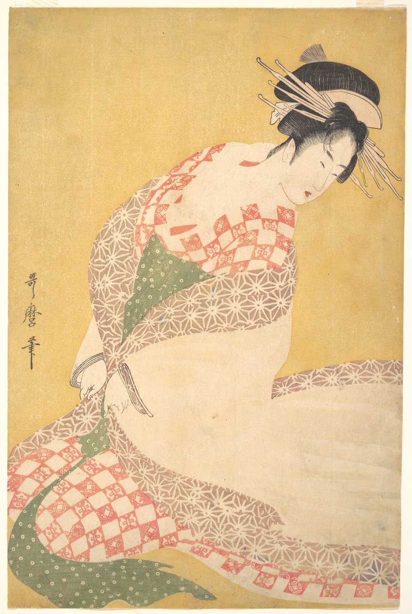 The Outer Robe, c.1795 by Kitagawa Utamaro