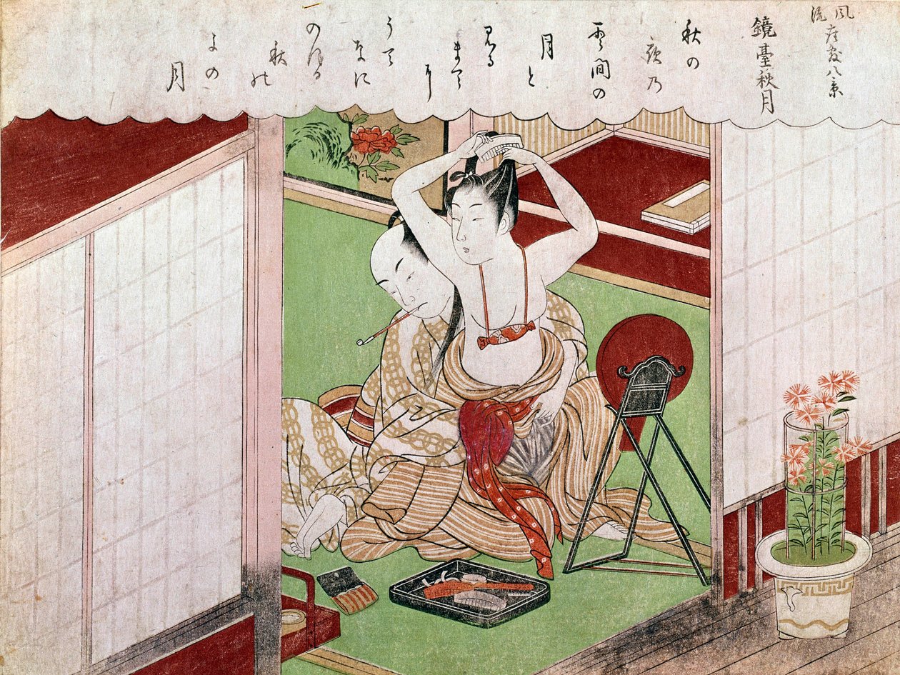 The toilet of the elegante by Kitagawa Utamaro