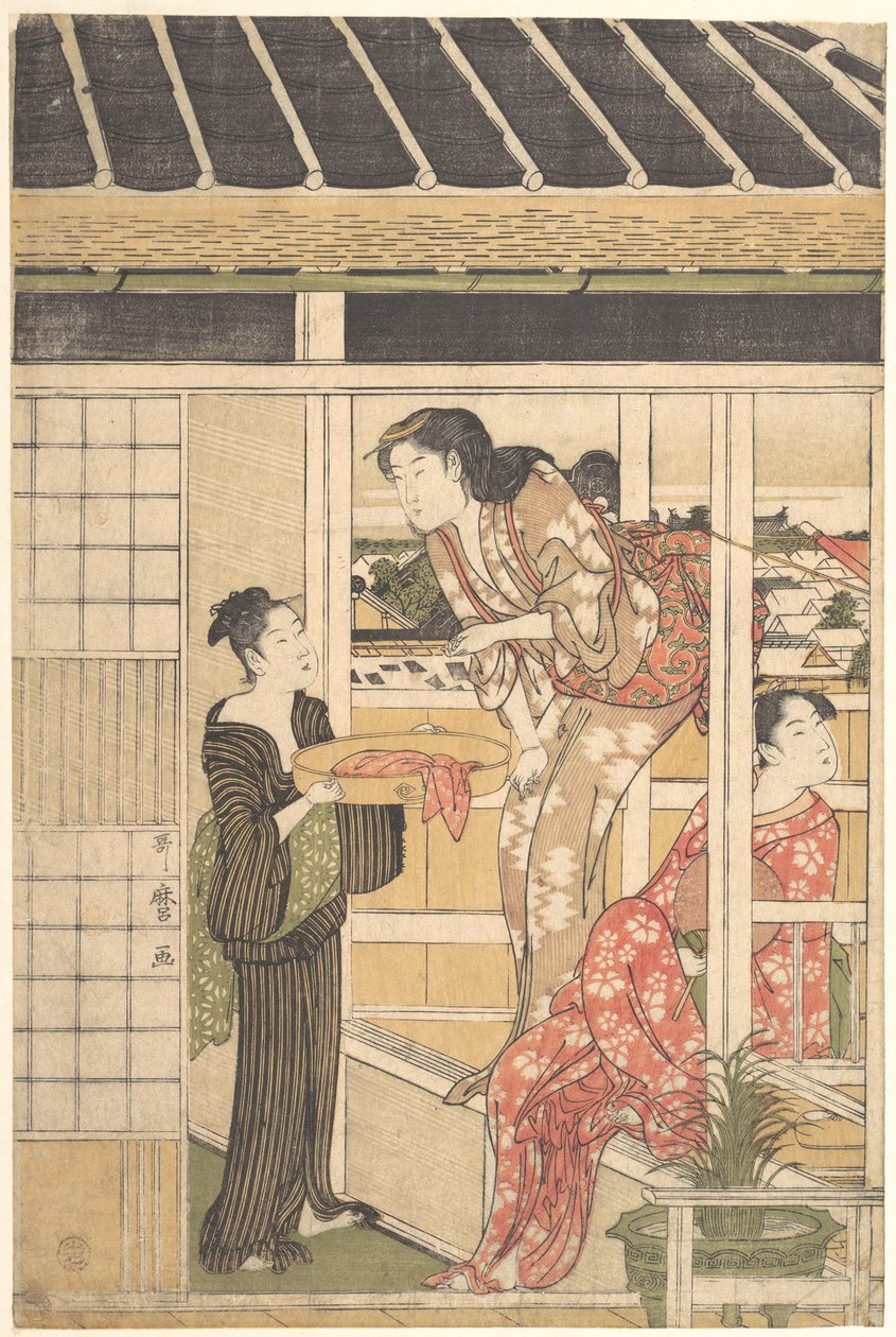 Washing Day by Kitagawa Utamaro