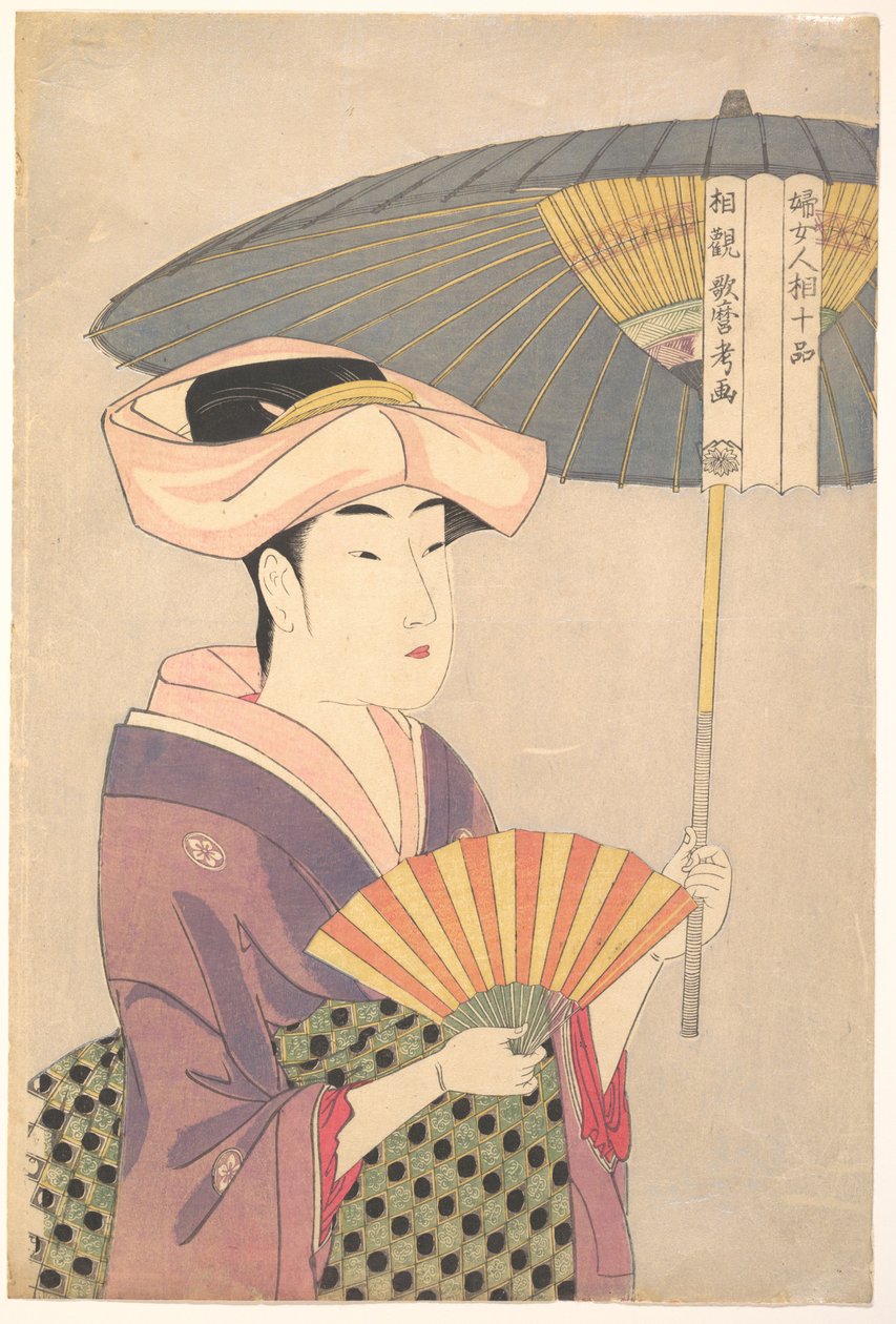 Woman Holding Up a Parasol from the Series Ten Classes of Women