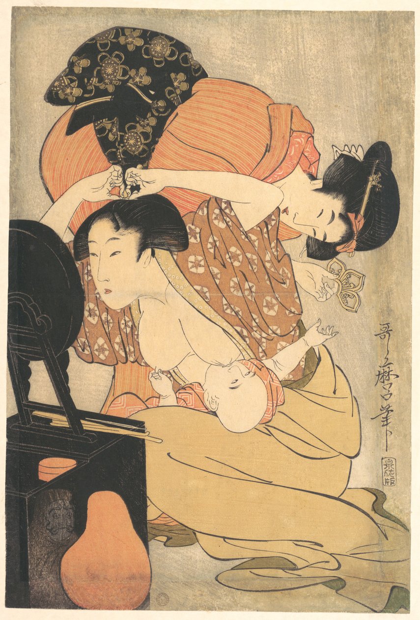 Woman and Child by Kitagawa Utamaro
