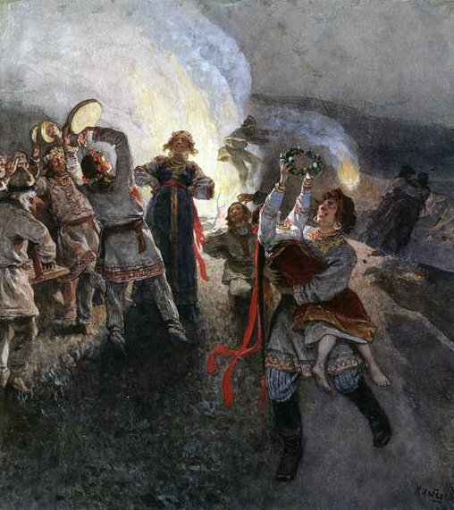 May Day Celebrations, 1902 by Klavdiy Vasilievich Lebedev