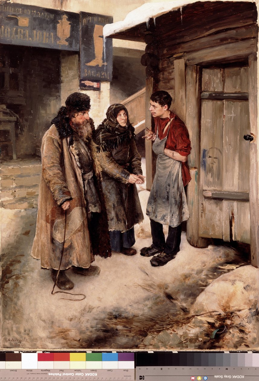 Parents Visit Their Son by Klavdiy Vasilievich Lebedev