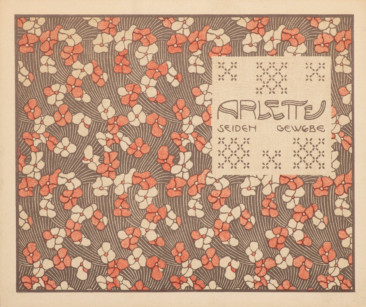 Arlette Silk Fabric by Koloman Moser