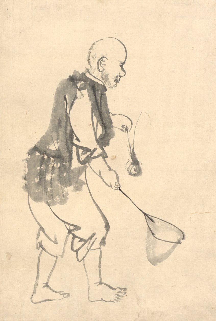 The Shrimp Fisherman by Kono Bairei