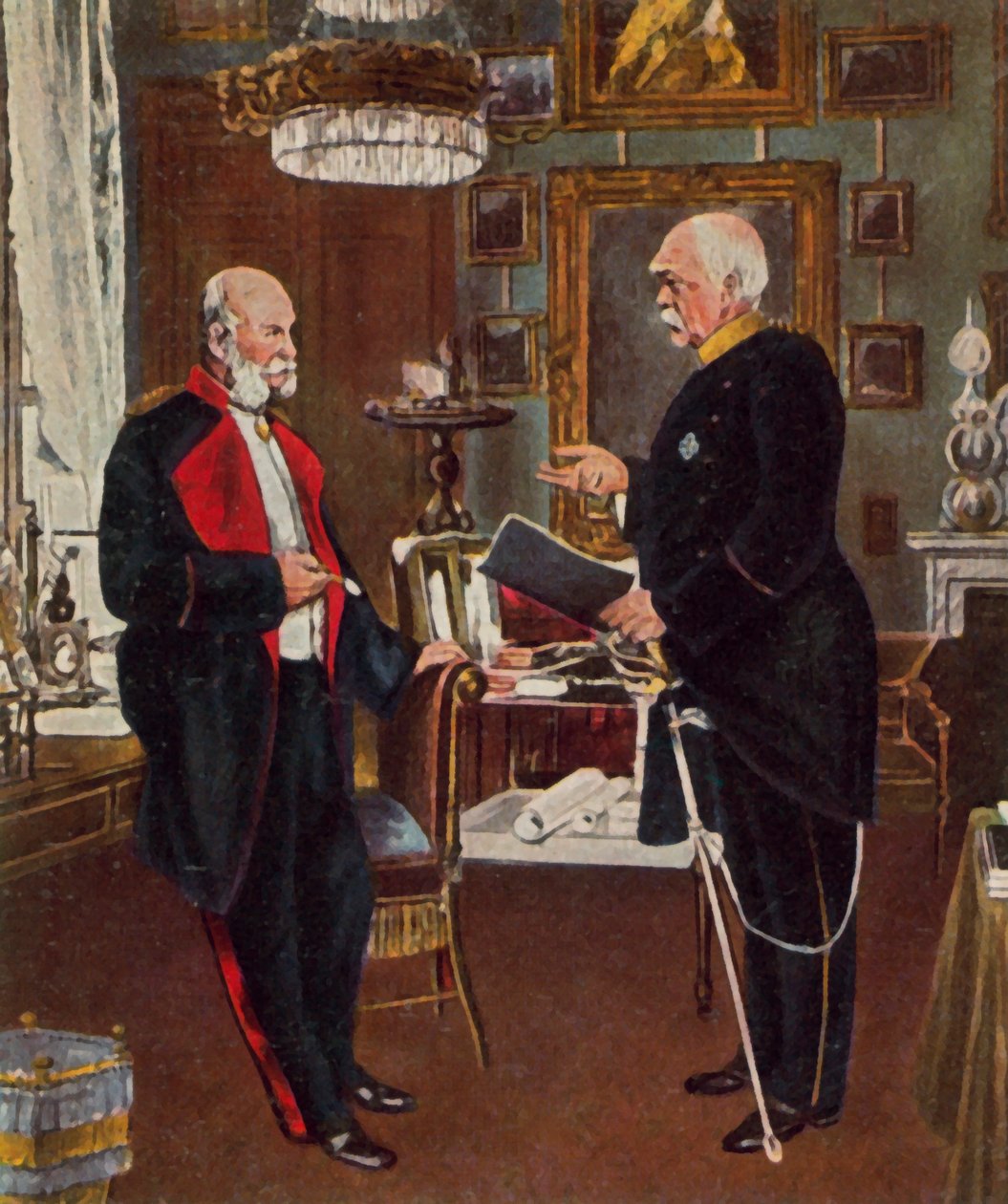 Emperor and Chancellor by Konrad (after) Siemenroth
