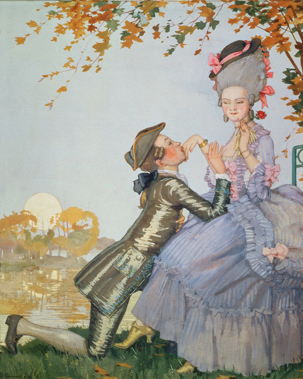 First Love, 1916 by Konstantin Andreevic Somov