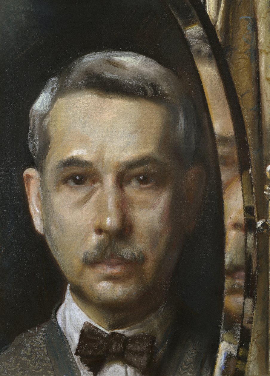 Self-Portrait in a Mirror by Konstantin Andreevic Somov