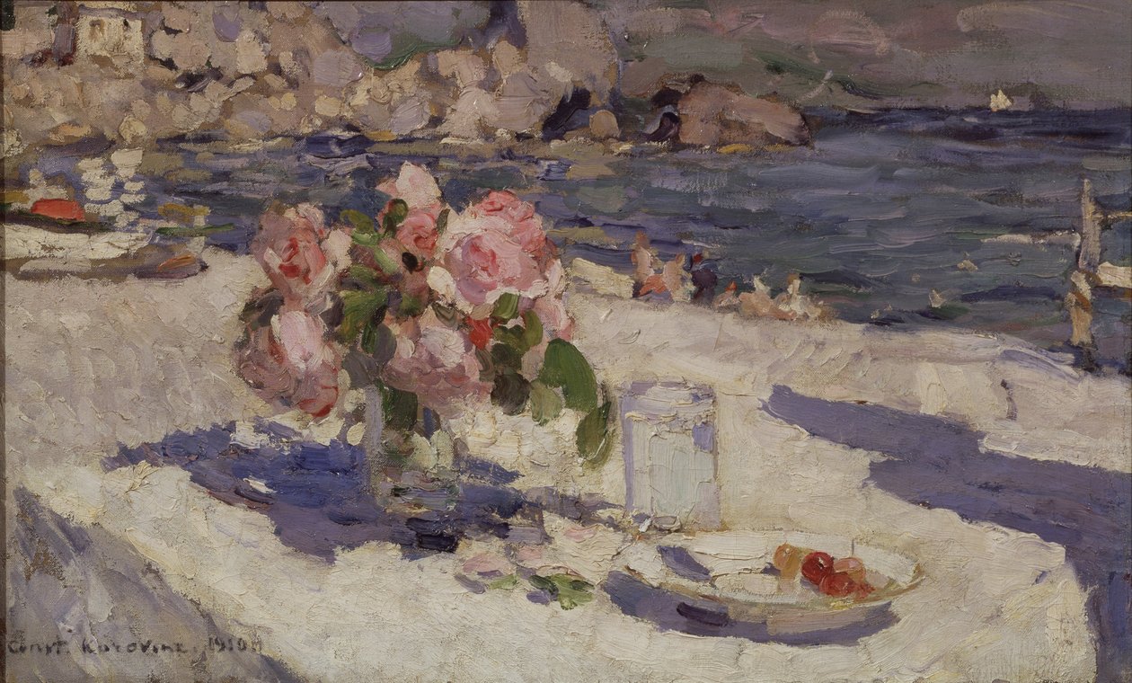 At the Seashore by Konstantin Alekseevich Korovin