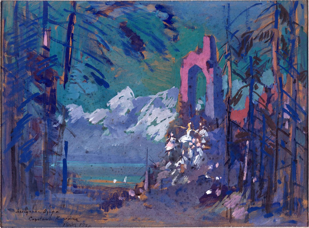 Stage design for the ballet 