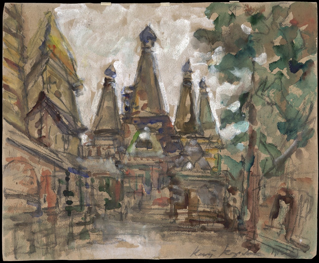 Stage design for the opera The Tsar