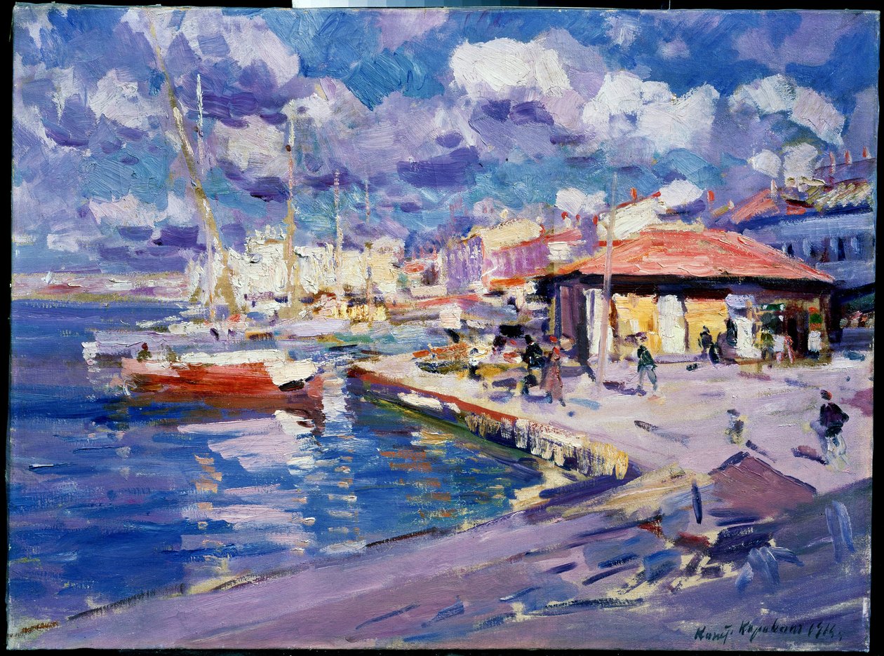 Fishing Bay, Sevastopol by Konstantin Alekseevich Korovin