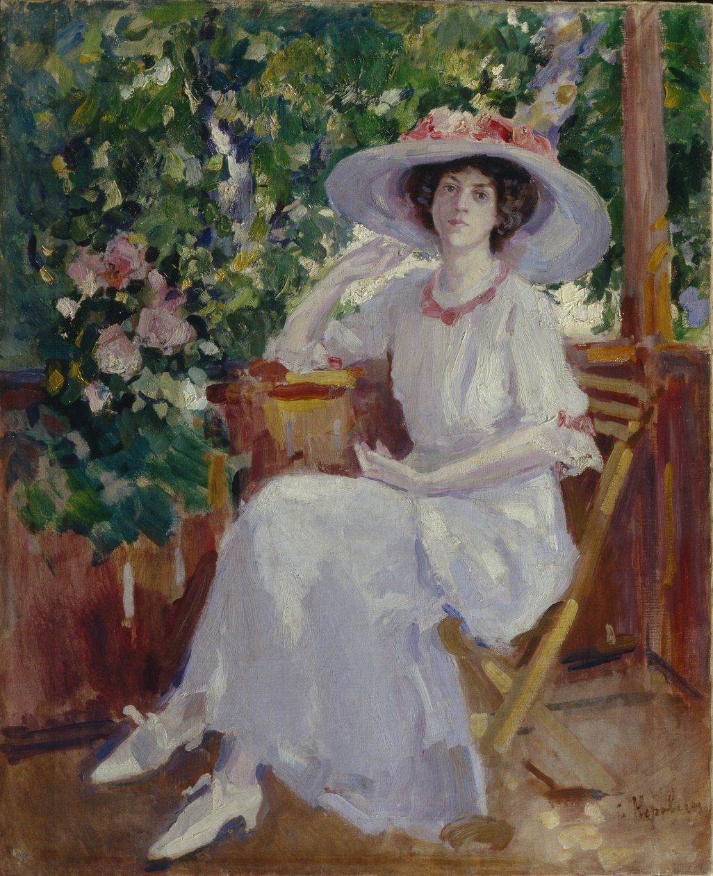 Portrait of the actress Nadezhda Komarovskaya by Konstantin Alekseevich Korovin