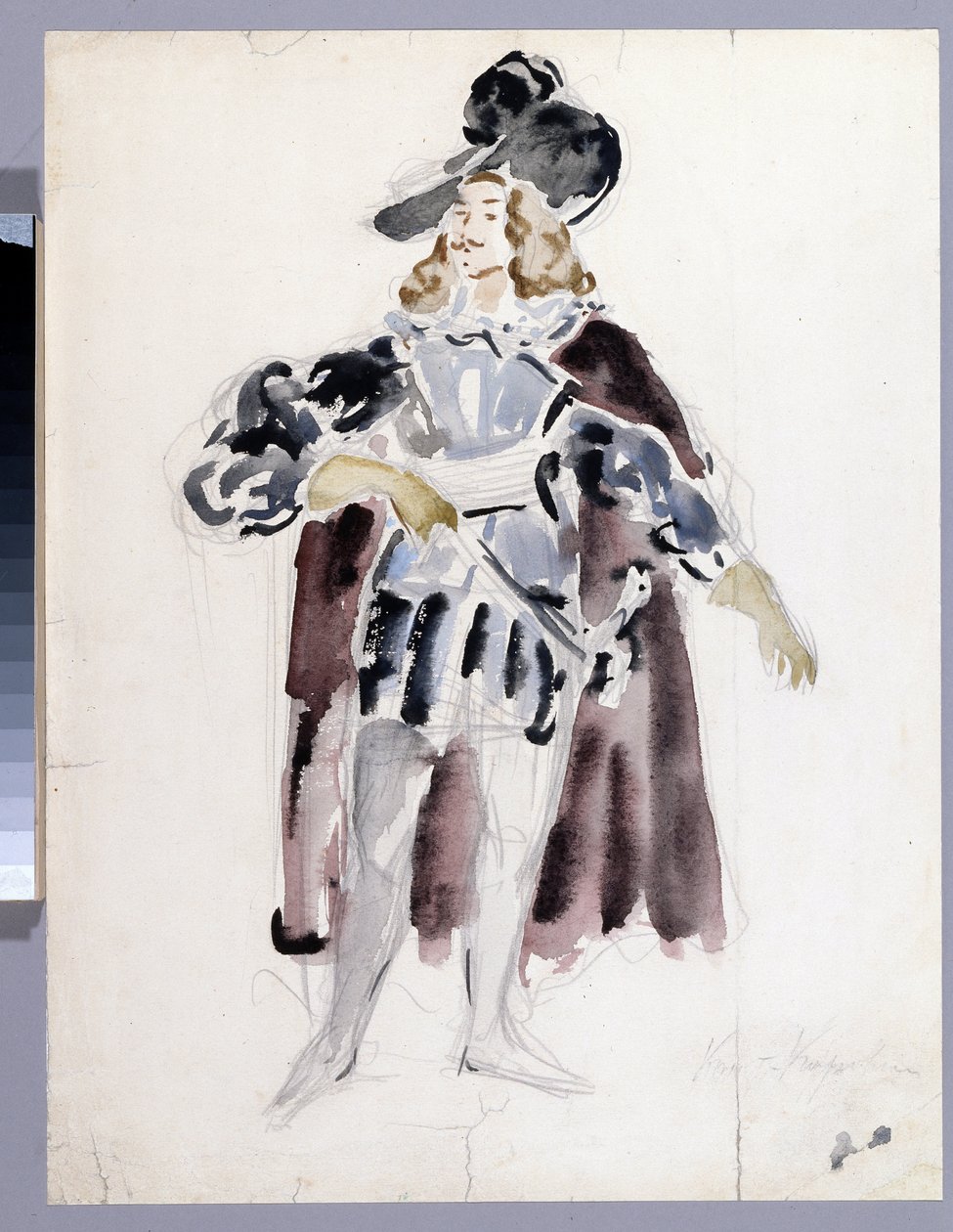 Costume design for the opera The Stone Guest by A. Dargomyzhsky by Konstantin Alekseevich Korovin